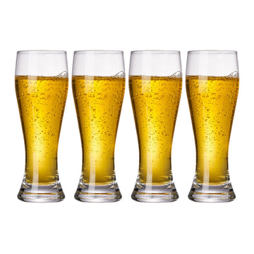 Pilsner Beer Glasses Ultra-Thin Craft Lead-Free for Beer Drinking Bliss Bar Glassware creative base Beer Glasses