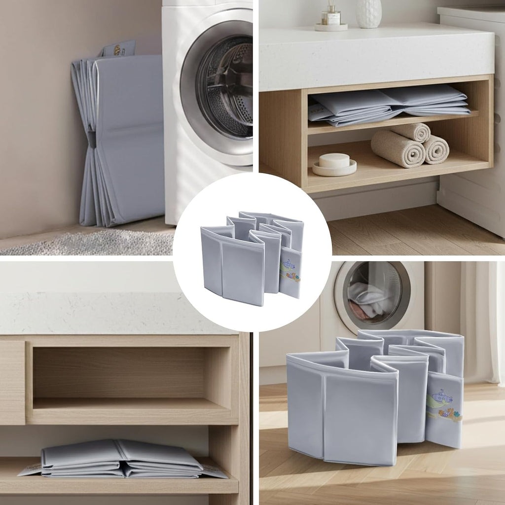 Bathtub for Newborn to Toddlers 1, Foldable Infants Babies Bath Tub with Non-Slip Base and Drain Plug, Portable