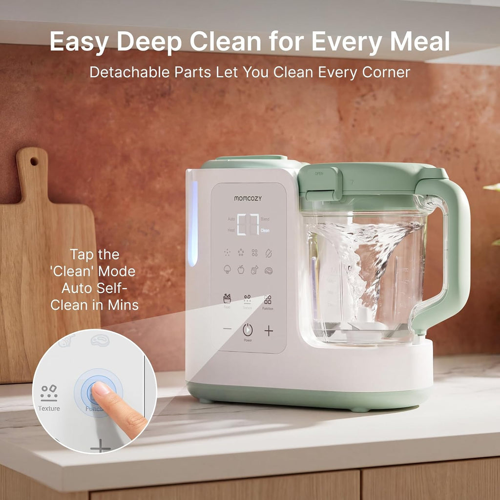 AutoMeal Baby Food Maker - One-Step Auto Steam & Blend Food Processor, 15oz Large Cup & Blade Design