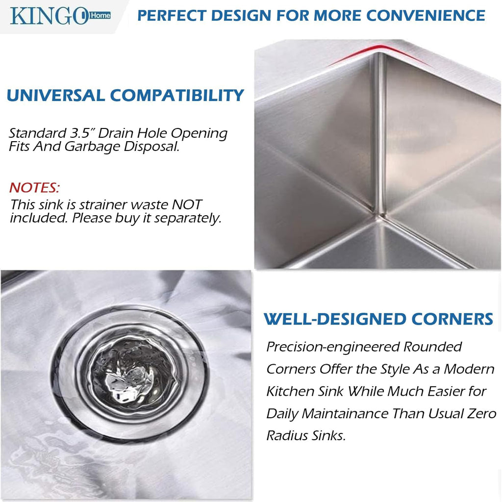 28x18 Inch Drop in, Top Mount, Brushed Nickel