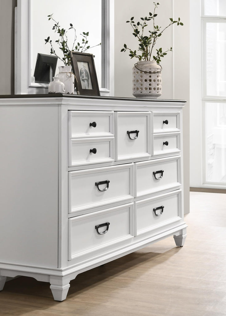 Peanu Queen Bed Frame, Shiplap Panel, Weathered White Wood Set