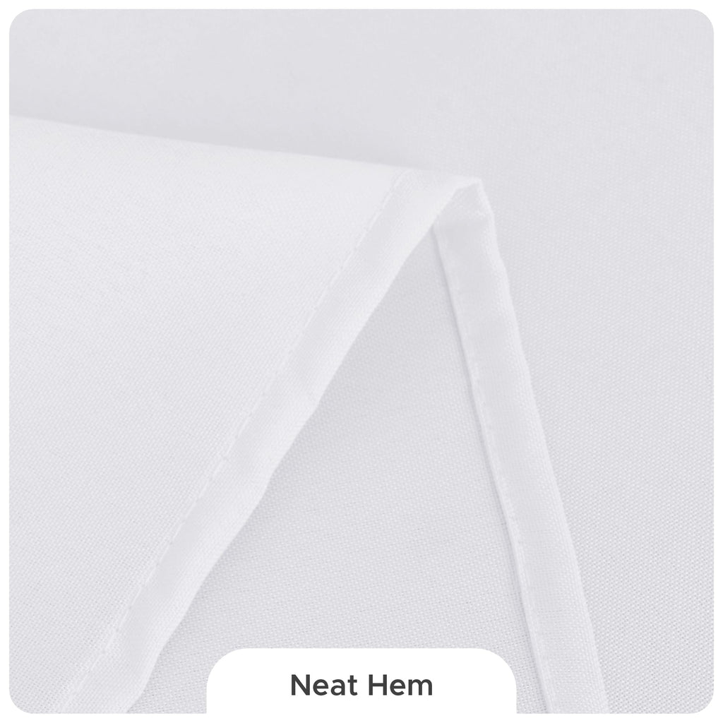 8 Pack White Table Cloths 70x120 Inch for 6-8 Ft Rectangle Tables