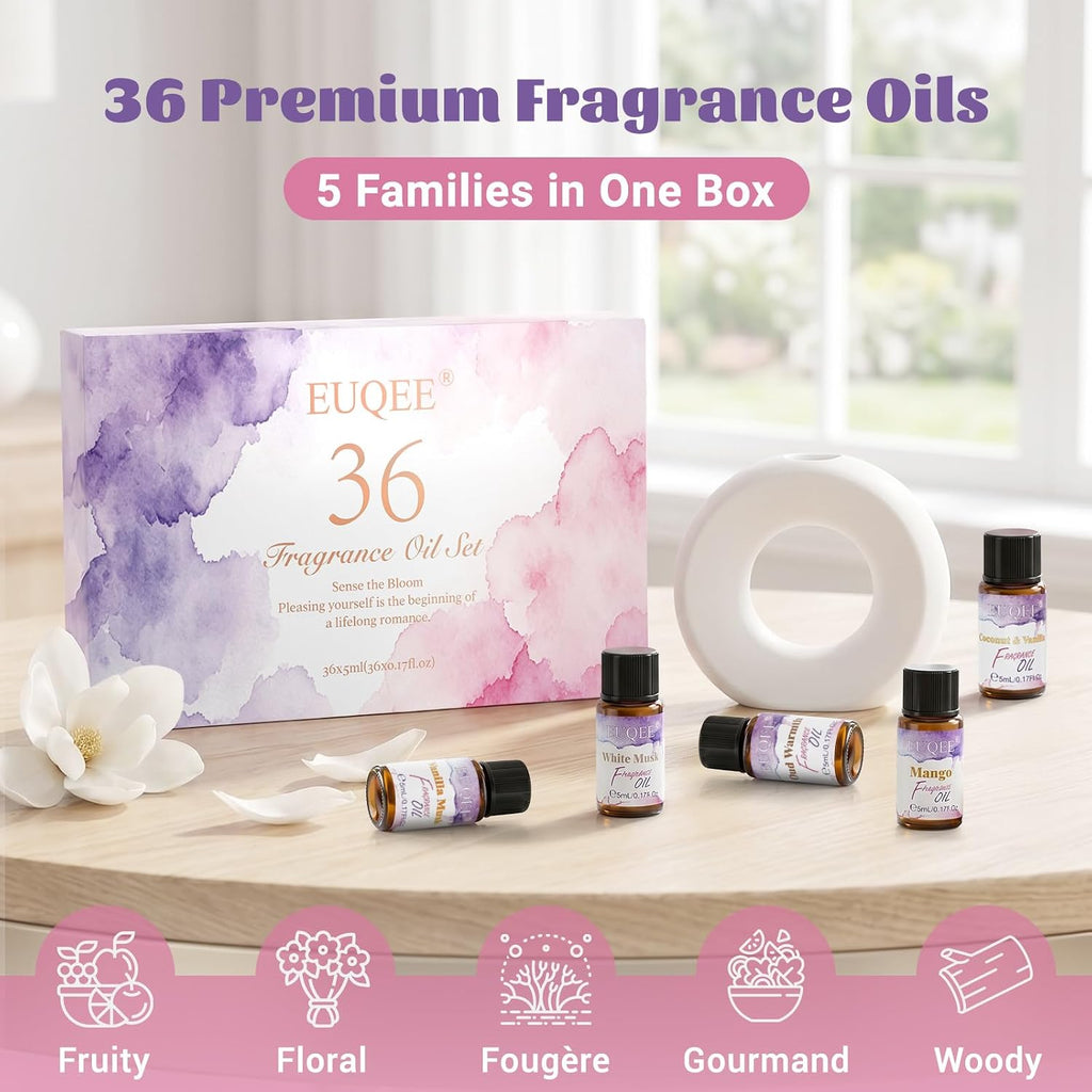 Fragrance Oil Set, Top 36 Scents for Diffuser Candle Making