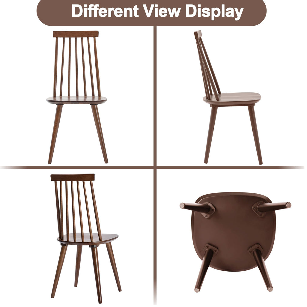 Windsor Dining Chairs Set of 2 Farmhouse Kitchen Chairs