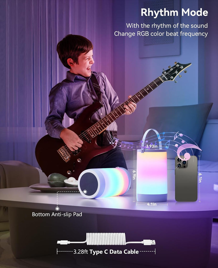 Rechargeable Bedside Night Light, Dimmable Touch Lamp Nursery