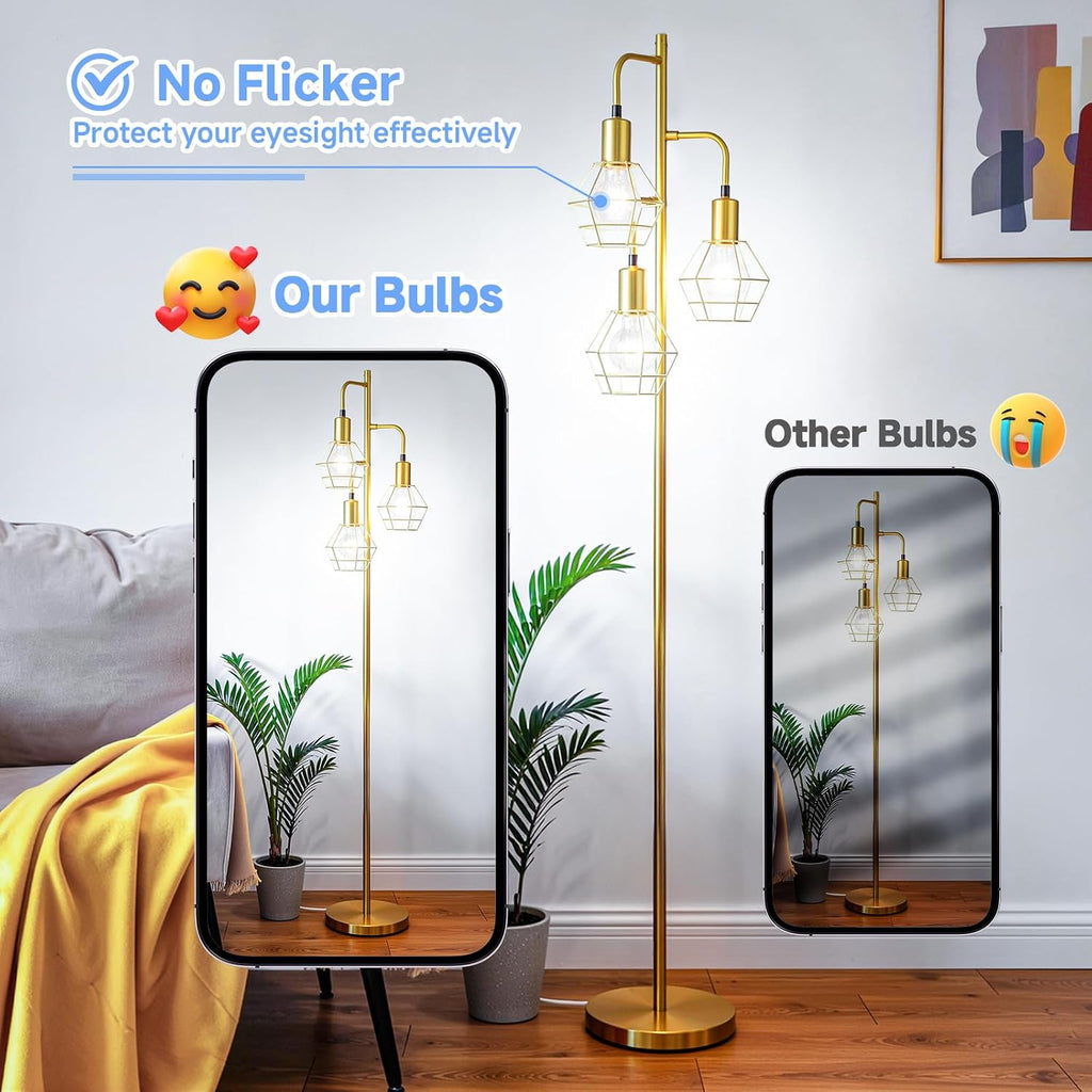 A19 Vintage LED Edison Light Bulbs 60W Equivalent, Dimmable E26 Bulb