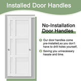 Paintable Sliding Closet Door 60" x 80", 5-Panel Solid Core Interior Sliding Door for Bedroom, Bypas
