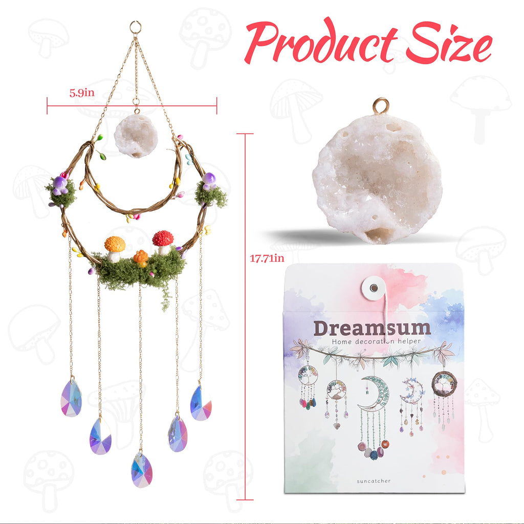 Mushroom Crystal for Window Garden Decor - Mushroom Home Decor