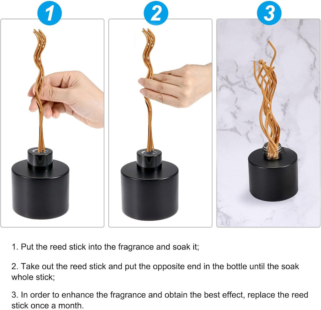28CM/11 Rattan Reed Diffuser Sticks Rattan Wavy Refill Stick - Set of 50