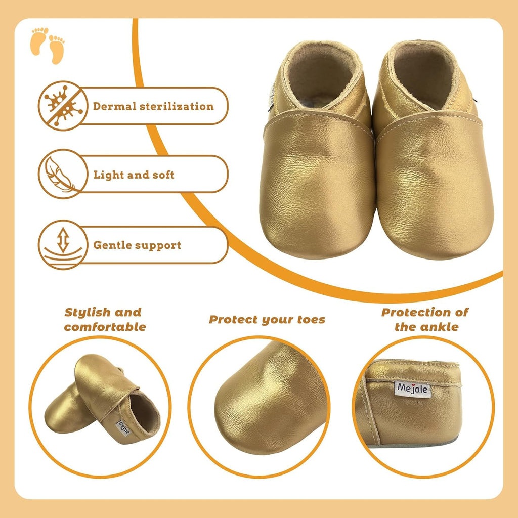 Baby Boy Shoes Soft Sole Leather Moccasins Infant Toddler Slippers