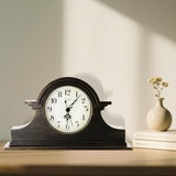 OCEST Vintage Farmhouse Mantel Clock - 13 x 7 Inch Quartz Gilt Finish Battery Operated