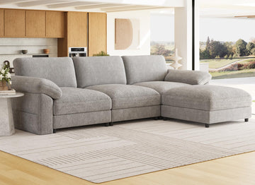 Oversized Sectional Couches, Modular 3 Seater Cloud Sofa
