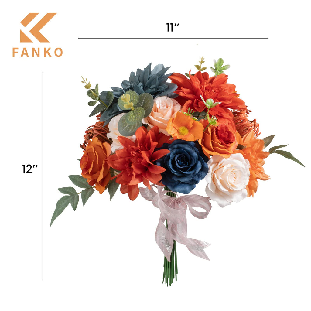 Fall Artificial Flowers DIY Bouquet Combo Faux Rose Decor