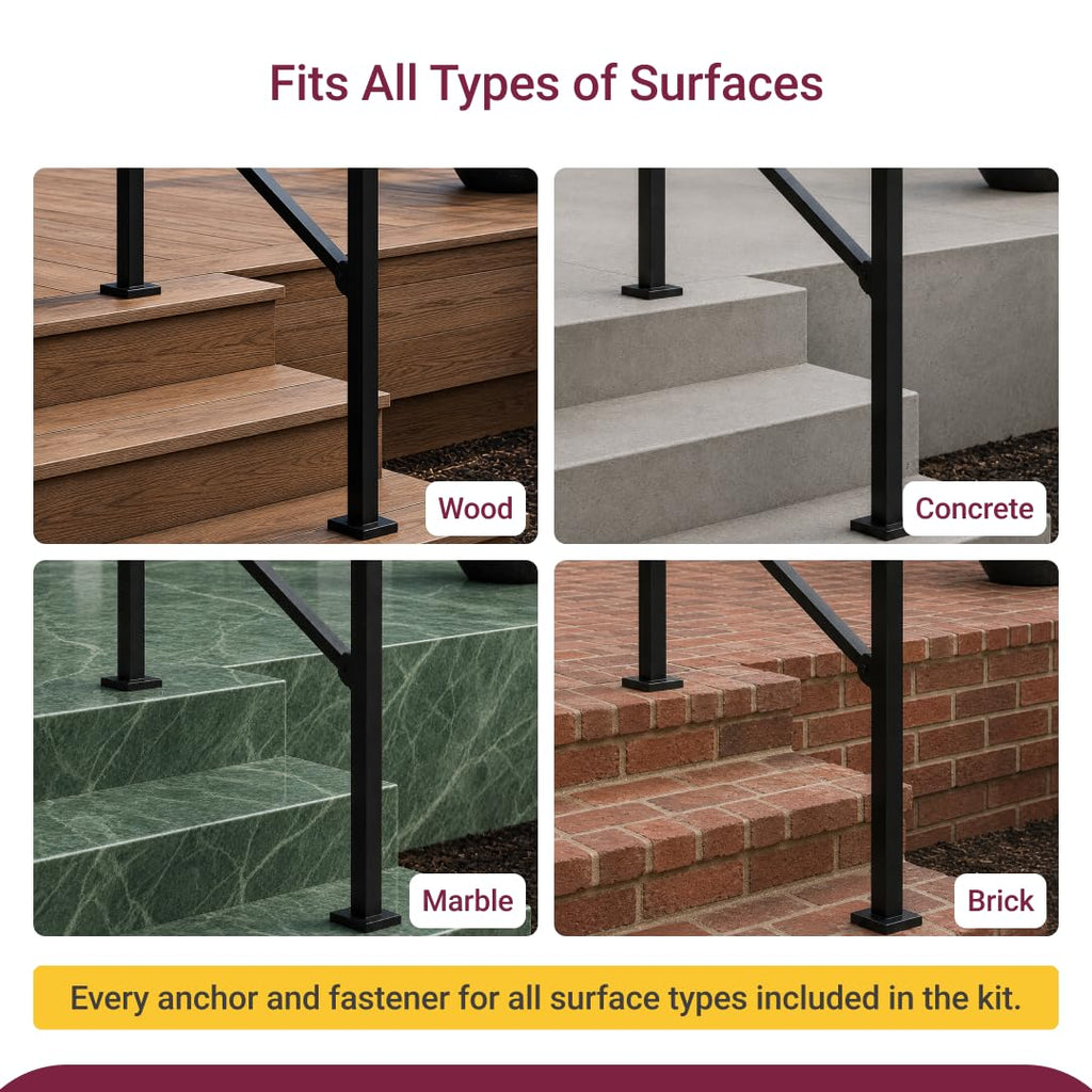 CR Fence & Rail Handrails for Outdoor Steps | Casa Home Living