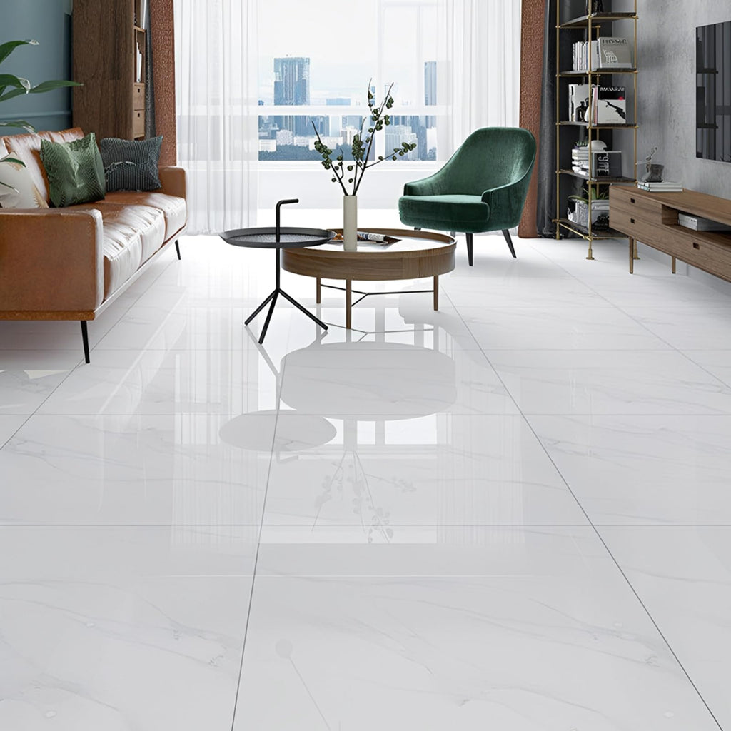 40 Sheet Vinyl Flooring 12x12 Inch Peel and Stick Floor Tile Waterproof White Marble Vinyl Floor Tiles Clearance Self