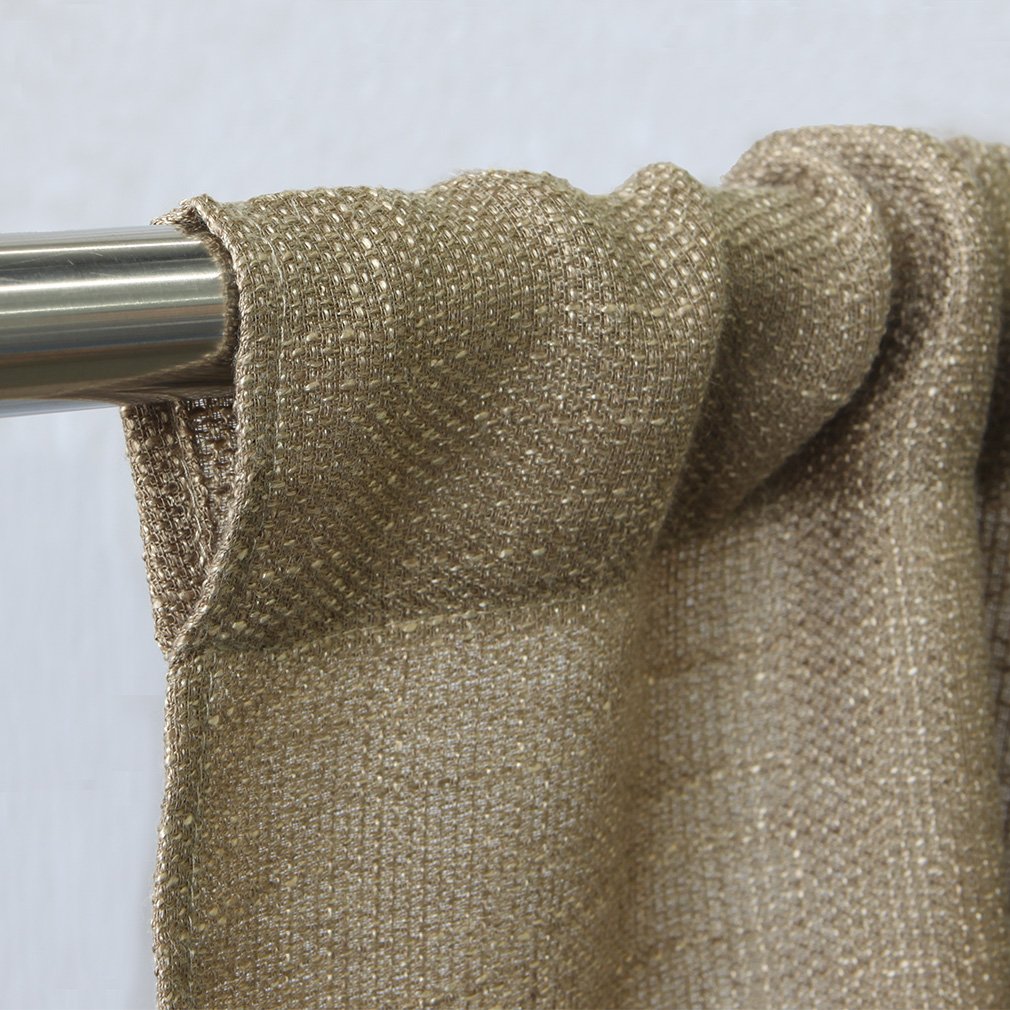 Burlap Kitchen Valances for Windows Rod Pocket Window Curtain Valance Rustic Home Décor 56 by 14 Inches