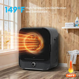 2.6 Cu.Ft. Portable Dryer for Laundry, 110V Compact Portable Clothes Dryer with Stainless Steel Tub & Control Knob