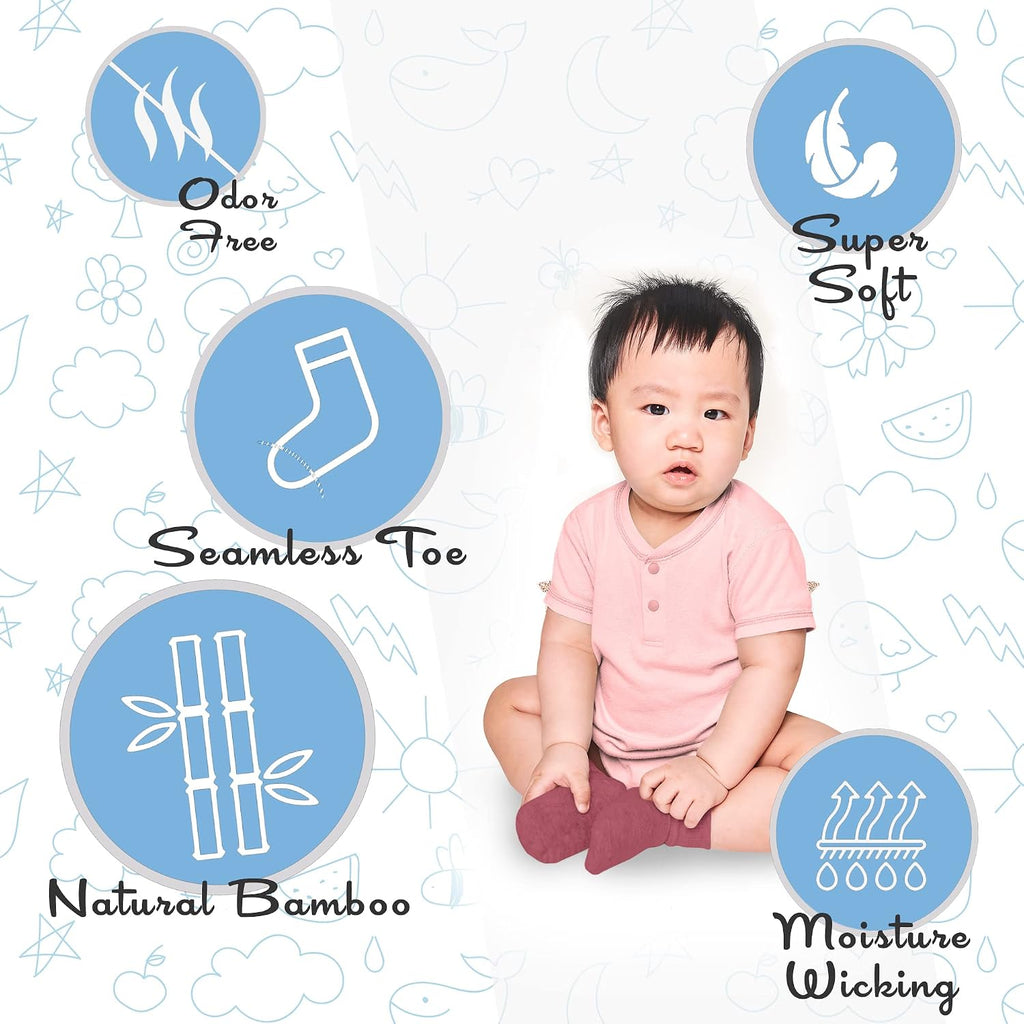 Baby Socks, Infant, Toddler Boy & Girl- Rayon from Bamboo