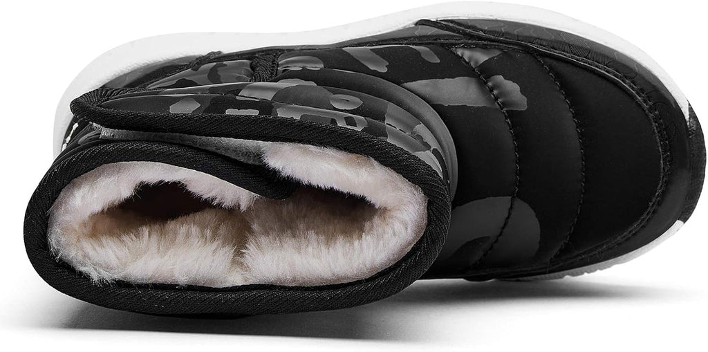 Boys Girls Toddler Snow Boots Waterproof Slip Resistant Outdoor Winter Shoes(Toddler/Little Kids/Big Kids)
