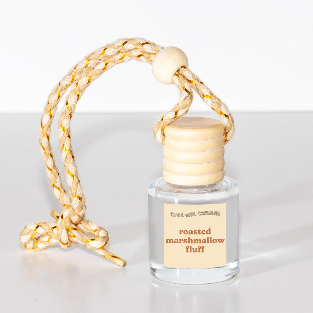 Roasted Marshmallow Fluff Car Hanging Fragrance Oil Air Freshener for Essential Oils, Long Lasting Car Diffuser Bottle