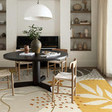 Lahome Boho Rug for Living Room - 5 x 7 Area Rugs Washable Non-Slip Soft Bedroom Carpet Ultra-Thin Throw Tan Dining