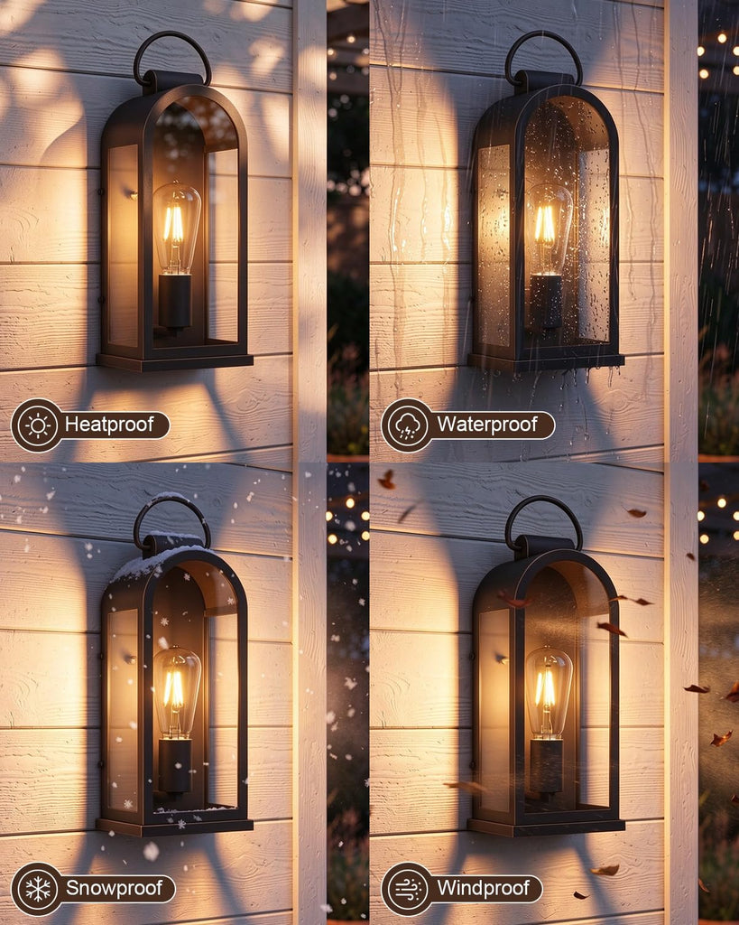 Outdoor Wall Lights Rustic Porch Light Bronze Exterior Lighting Fixture