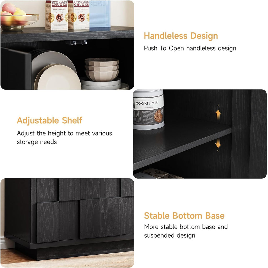 60" Sideboard Buffet Cabinet with Storage