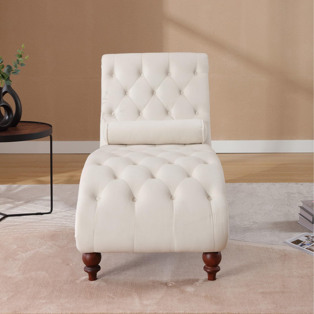Chaise Lounge Chair Indoor, Velvet Bedroom Accent Lounge Chair