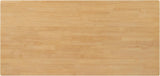 Ace 70.28'L Solid Wood Dining Table for 6-8 People, Rubber Wood Dining Room Table, Minimalist Modern Rectangular