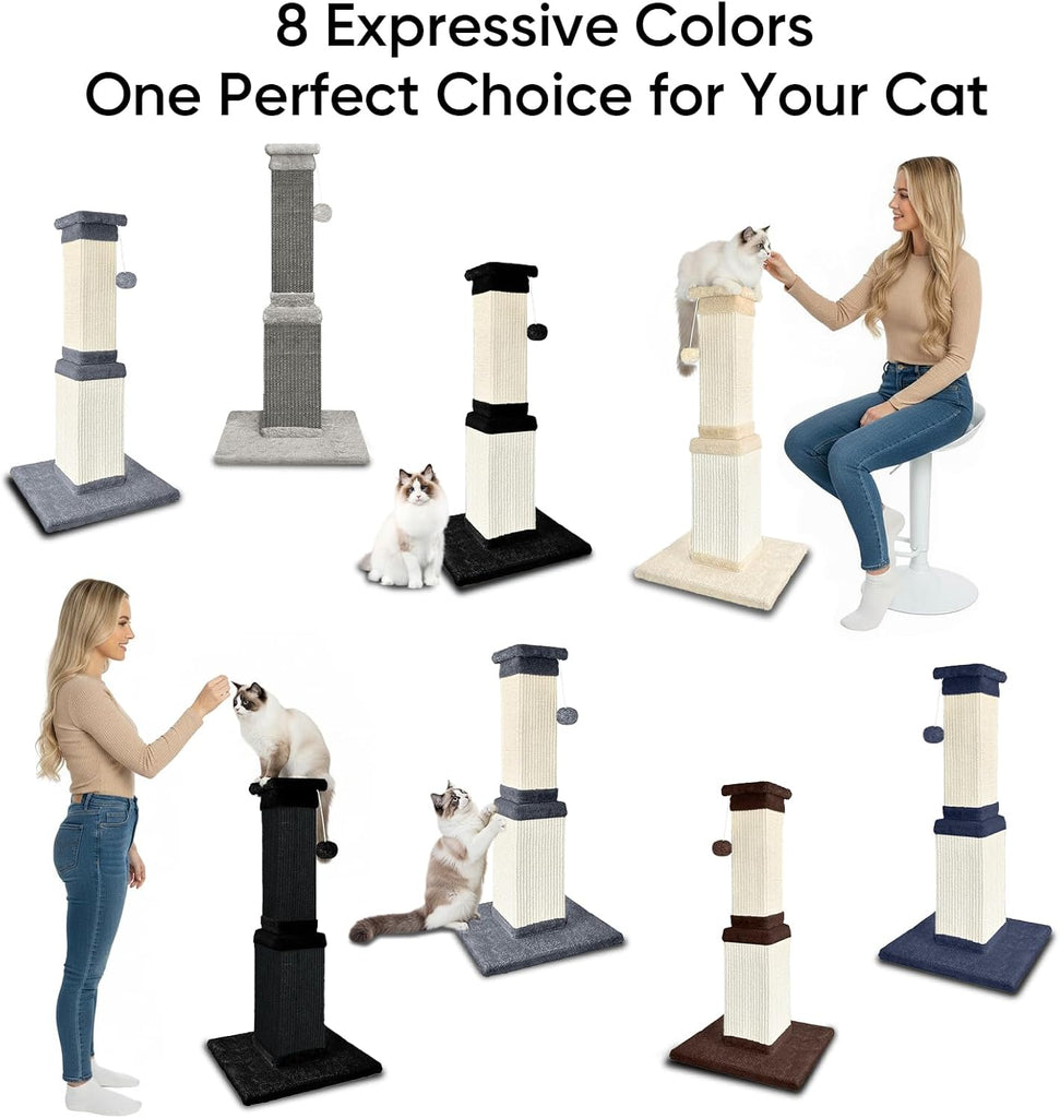 Cat Scratching Post for Large Cats, Cat Scratcher for Indoor Cats Adults
