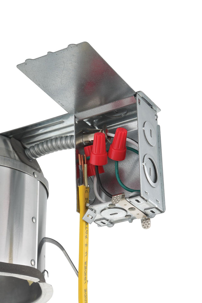 Led Recessed Ceiling Light Housings, 6 Pack 6 Inch IC Shallow Remodel Can Lighting Fixture Housing, 10 AWG Wire Nuts