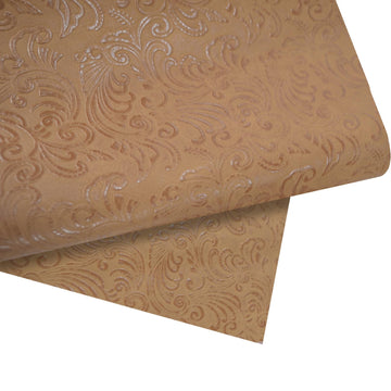 Faux Leather Fabric, 54"x180" Thick Durable Synthetic Upholstery Embossed Leather Vinyl, Soft Waterproof Durable