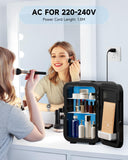 Small Mini Fridge, 18L Portable Tiny Fridge for Skincare, 120V/12V Makeup Refrigerator Mini, Thermoelectric Cooler &