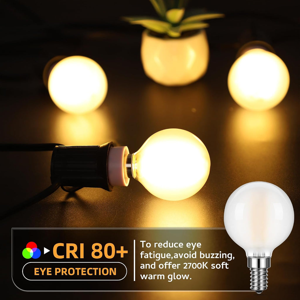 Dimmable E12 LED Bulb,40W Equivalent 4W Candelabra Light Bulbs,480LM