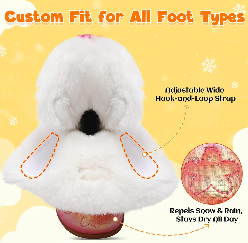 Boys Winter Snow Boots Little Kids Warm Fur Lined Ankle Boots