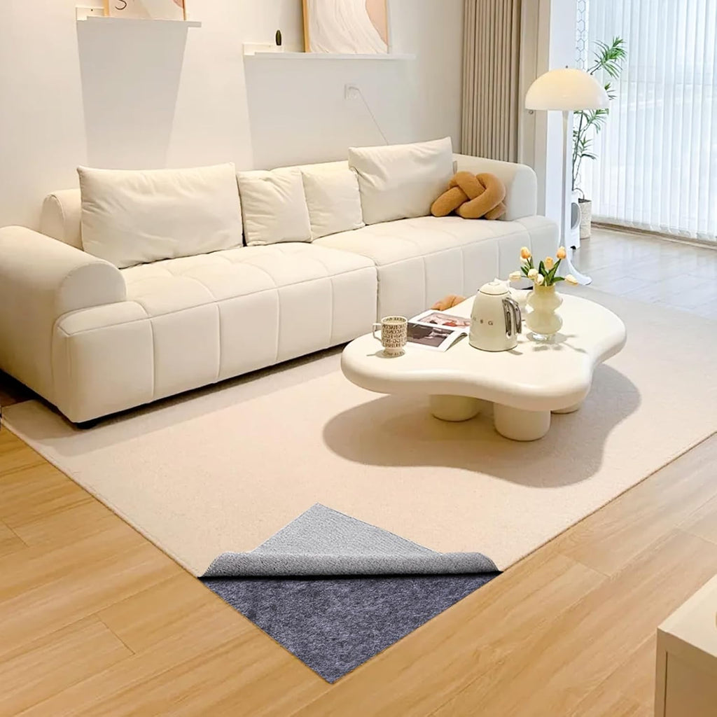 Non Slip Rug Pad 9 x 12 Ft, Extra Large Felt Under Rug Cushioning, Carpet Padding for Area Rugs on Hardwood, Laminate - Set of 108