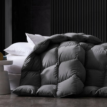 Feather Down Comforter King Size, King Down Duvet Insert, 104x90 Feather Comforter