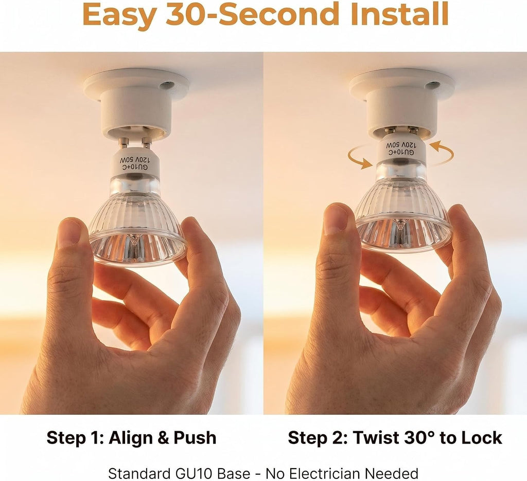 Halogen Light Bulbs for Candle Warmer: 6000+ Hours Continuous Use - Reduce Bulb Replacements by 3X