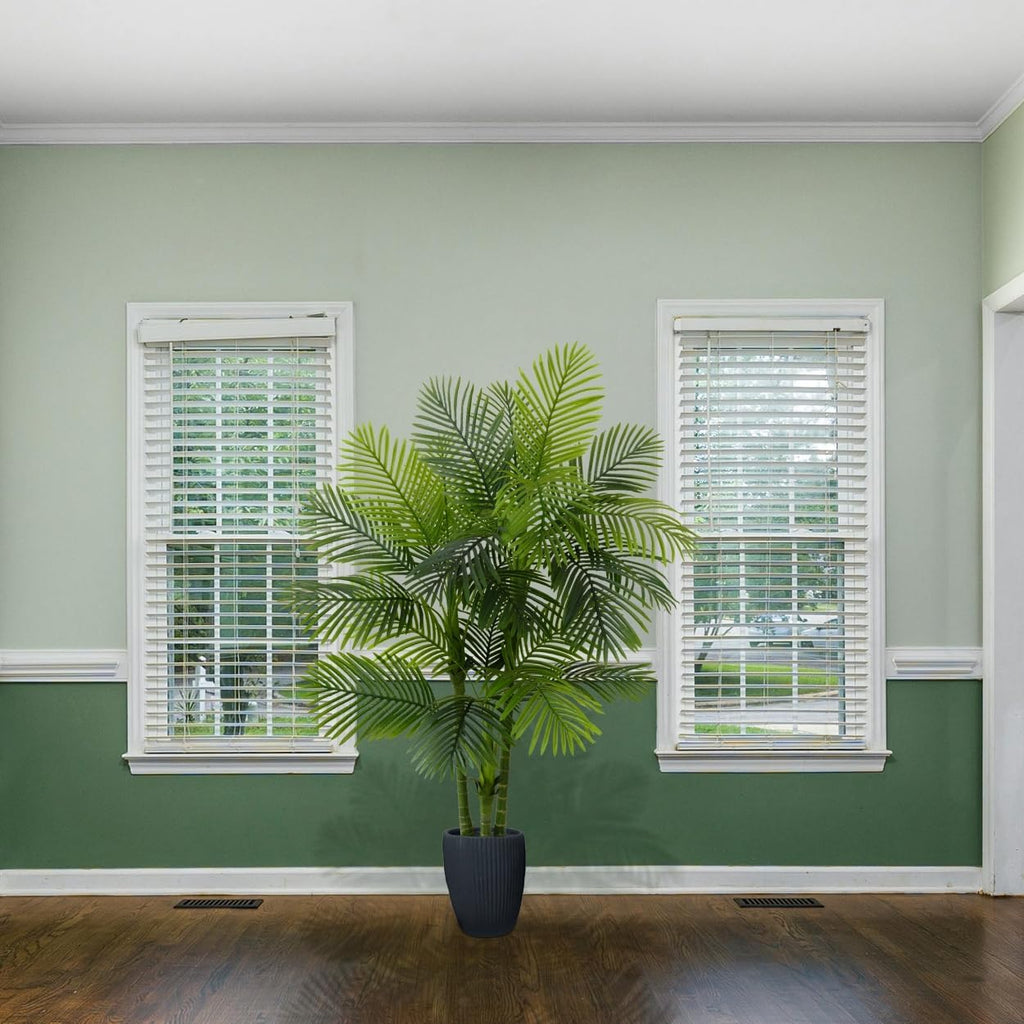 Artificial Palm Tree 6ft Fake Plant with Woven Basket
