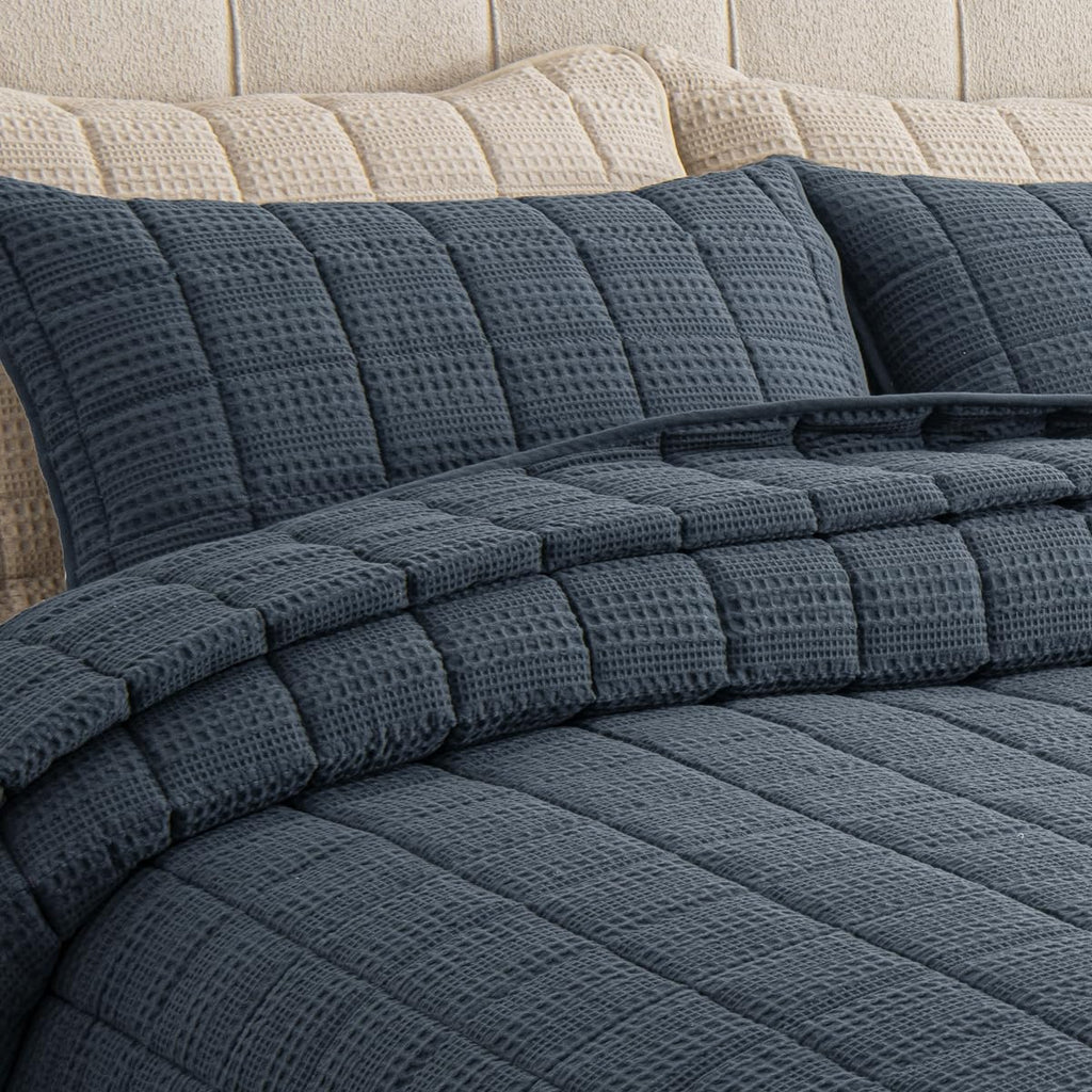 Quilt Set 120x120 Cotton Waffle Bedspread