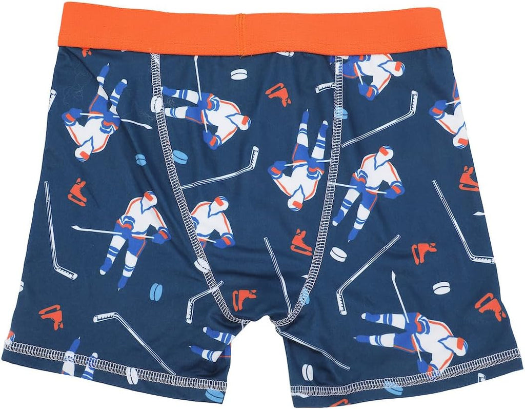 Underwear Sports Patterns AOP Boy's Pack Boxer Briefs