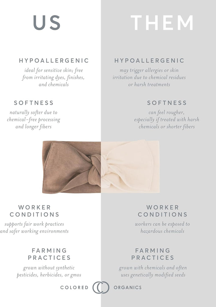 Baby Organic Cotton Hattie Bow Wrap Headband