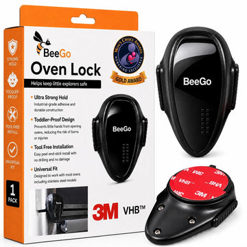 Oven Lock Child Safety, Heat Resistant No Drill Baby Proof Door Latch