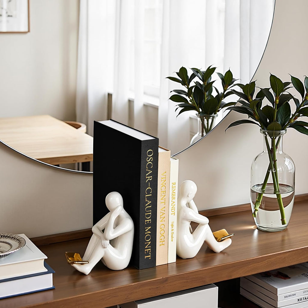 Aesthetic Decorative Books, Set of 3 Linen Faux Book Boxes, Black | Stylish Storage Boxes Decor, Photo Organization