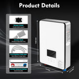 Tankless Electric Hot Water Heater, 4500W 110V Instant Water Heater On Demand 86-131°F Shower Heaters w/LED Screen
