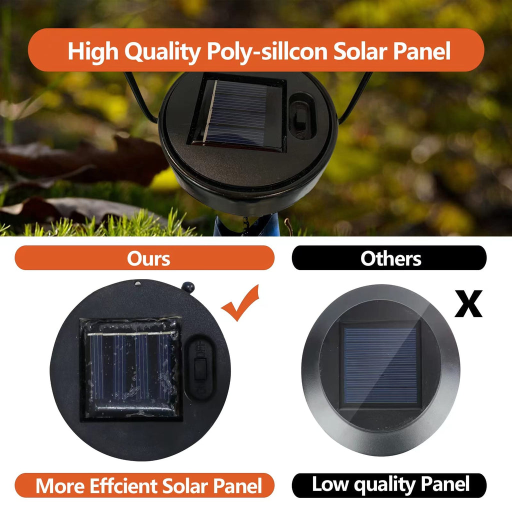 Patio Deals Solar Lanterns Outdoor Waterproof, Fish Lantern Lights, Metal Hanging Garden Decor & Yard, Gifts for