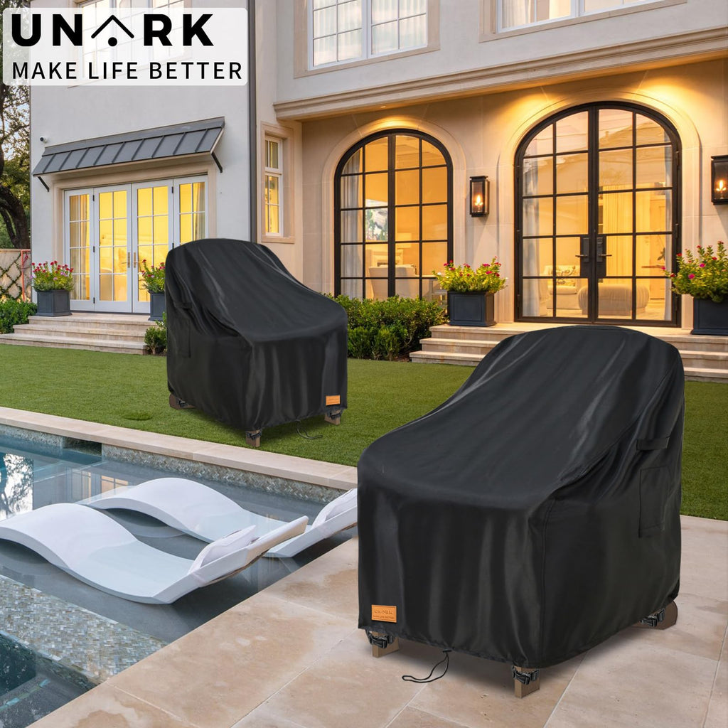 Outdoor Adirondack Chair Cover 2 Pack, Heavy Duty Patio Covers Waterproof, Outdoor Furniture Covers Waterproof, Swivel