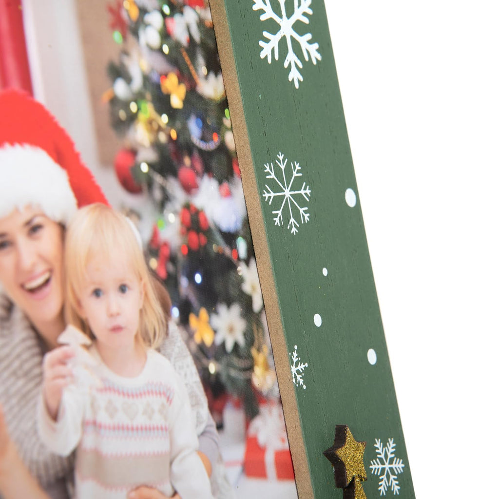 4x6 Picture Frame Christmas-Red&Green 2 Pcs in 1 set Frame can Display 4x6 Picture on the Table