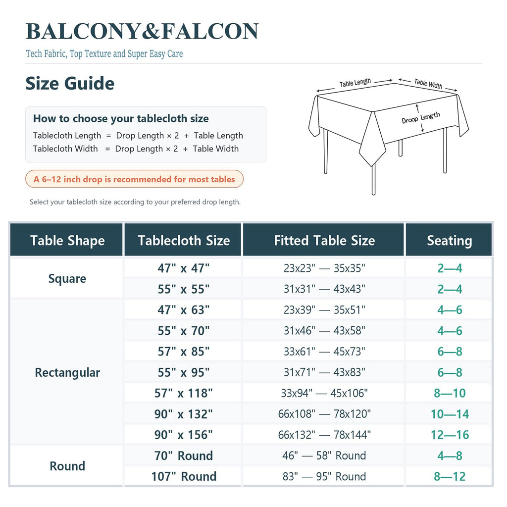 Rectangle Table Cloth Waterproof Brown 70"x55"