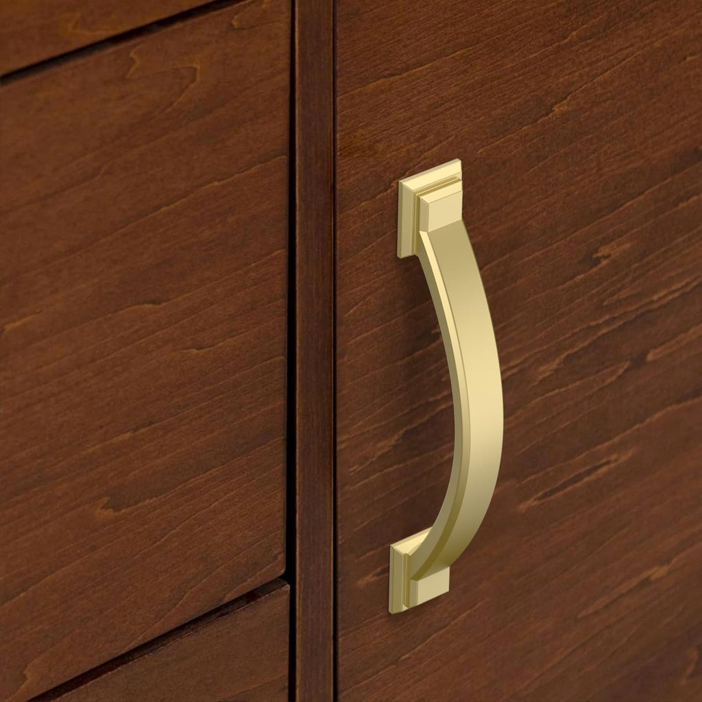 10 Pack 3.75 Inch Cabinet Handles Gold Cabinet Pulls